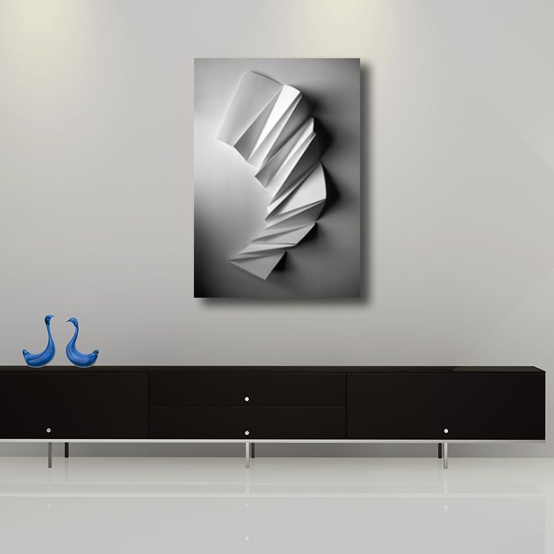 Minimalistisches abstraktes Muster, Wandkunst, sanfte Farben, dekorativ gewickelte Leinwand für Gästezimmer