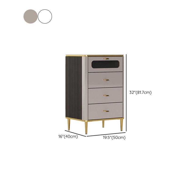 Classic Glam Dresser Stone Storage Chest Dresser with Drawers