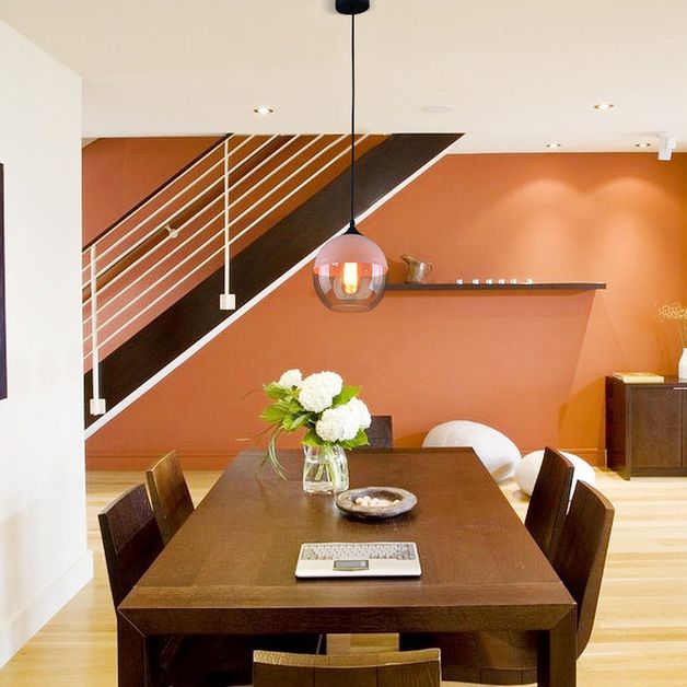 Lampada ombreggiata in vetro appeso a sospensione industriale Riduccante a sospensione Black in nero