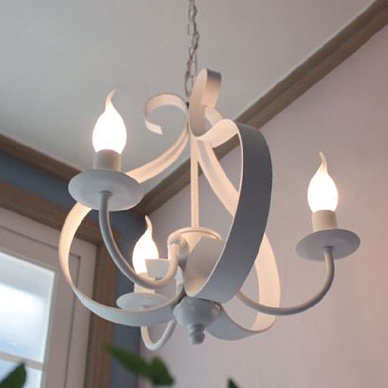 Lumières de lustre uniques traditionnelles Metal 3 Light suspension suspension