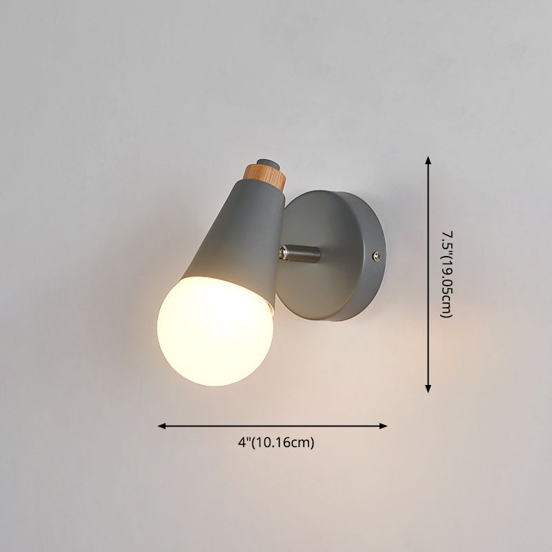 1 illuminazione unica murale unica Modren Nordic Macarons Style Metal Wall Lighting in bianco e verde