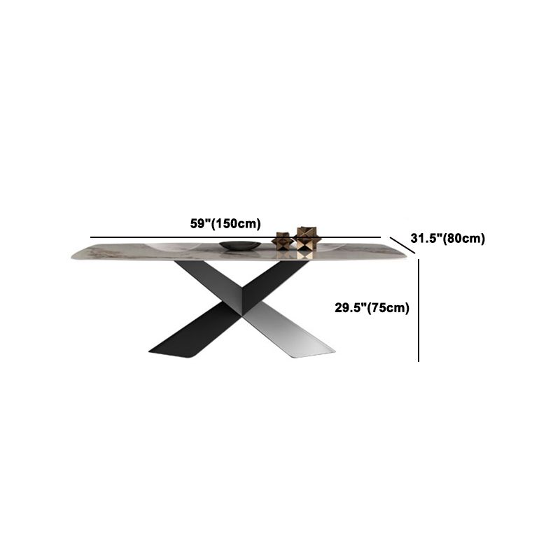 Modern Style Sintered Stone Dining Table Set White 1/4/5/7 Pieces Dining Set for Home Use