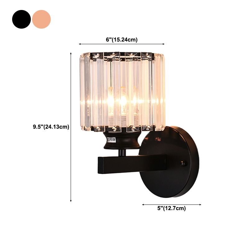Crystal Wall Lights Modern Style 1 Light Wall Sconce for Bedroom