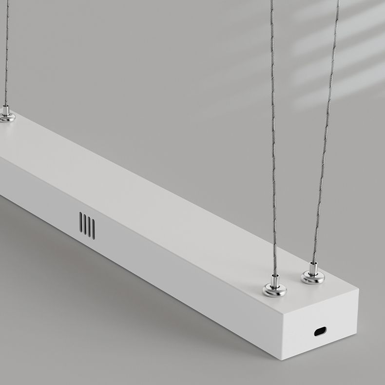 Modern Creative Style Hanging Lamp Linear Metal Island Light Fixture for Kitchen