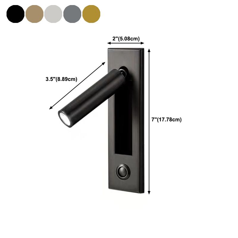 Modern Style Reading Wall Light Shape Wall Sconce Metal 1 Sconce Light for Bedroom