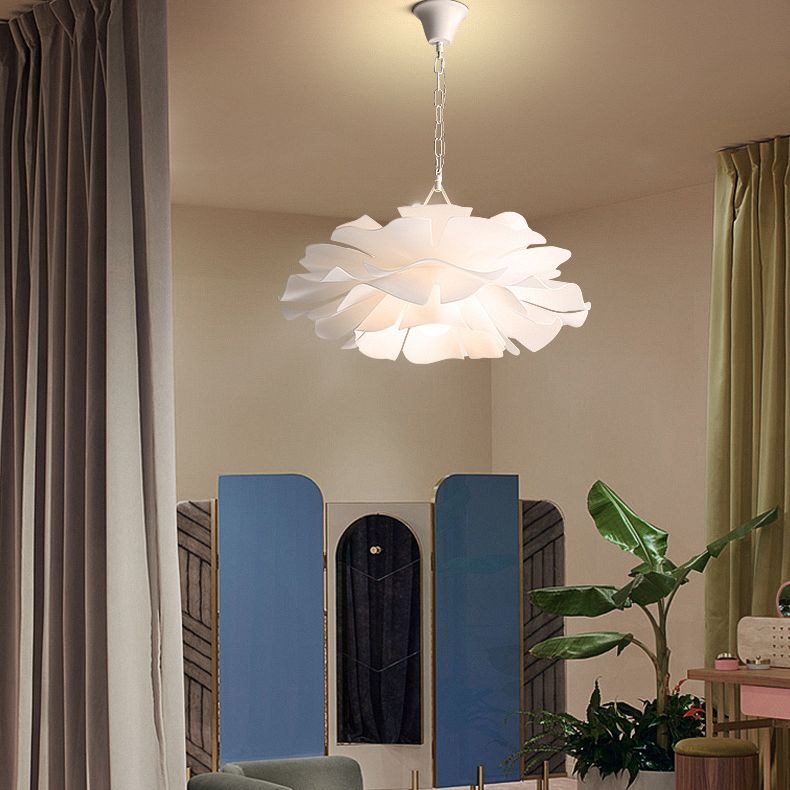 Nordic Style Flower Pendant Ceiling Light Acrylic Up and Down Lighting Hanging Light for Bedroom