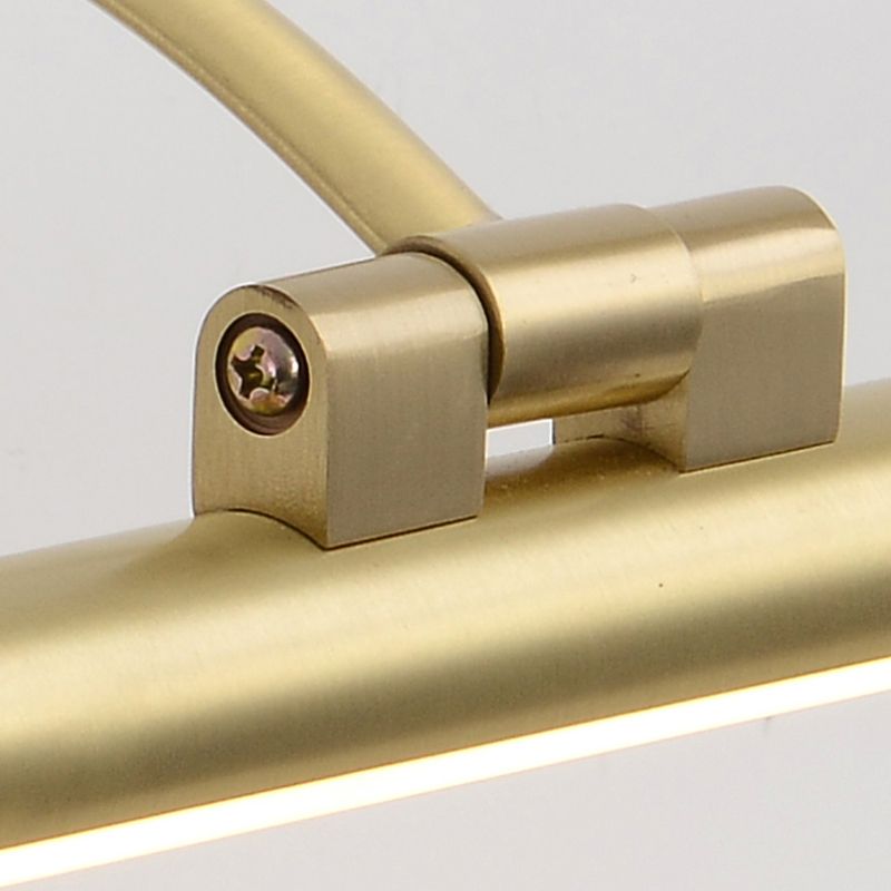 LED Copper Mirror Front Light Modern Vanity Light with Acrylic Shade for Bathroom