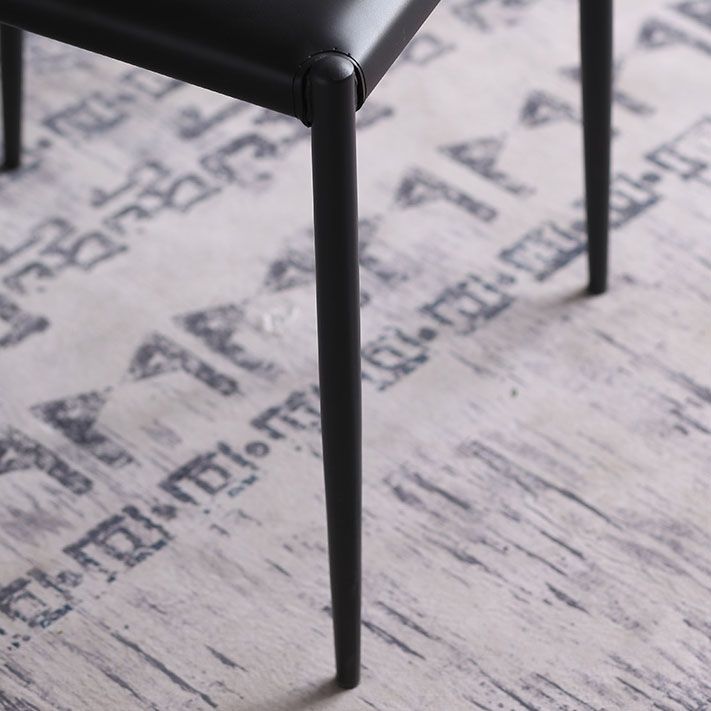 Leather Dining Side Chairs Modern Indoor-Outdoor Chair for Home