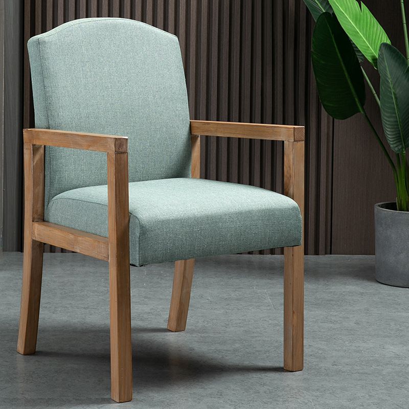 Silla Parsons de madera maciza con acabado mate y 4 patas, sillón de comedor contemporáneo