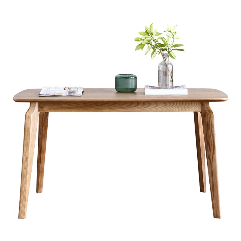 Modern Ash Wood Kitchen Table for Restaurant Rectangle Dining Table with 4 Legs