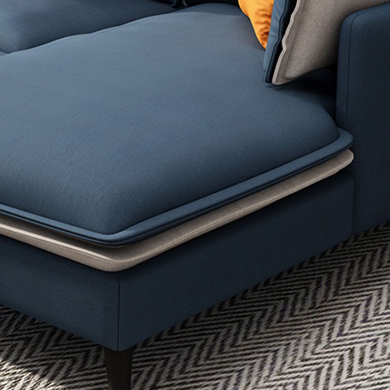 Stationary Stain Resistant Faux Leather 3-seater Pillow Top Arm Settee