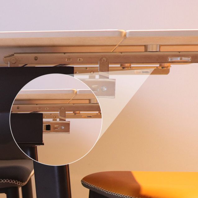 Tavolo da pranzo moderno in pietra sinterizzata tavolo estendibile con 4 gambe