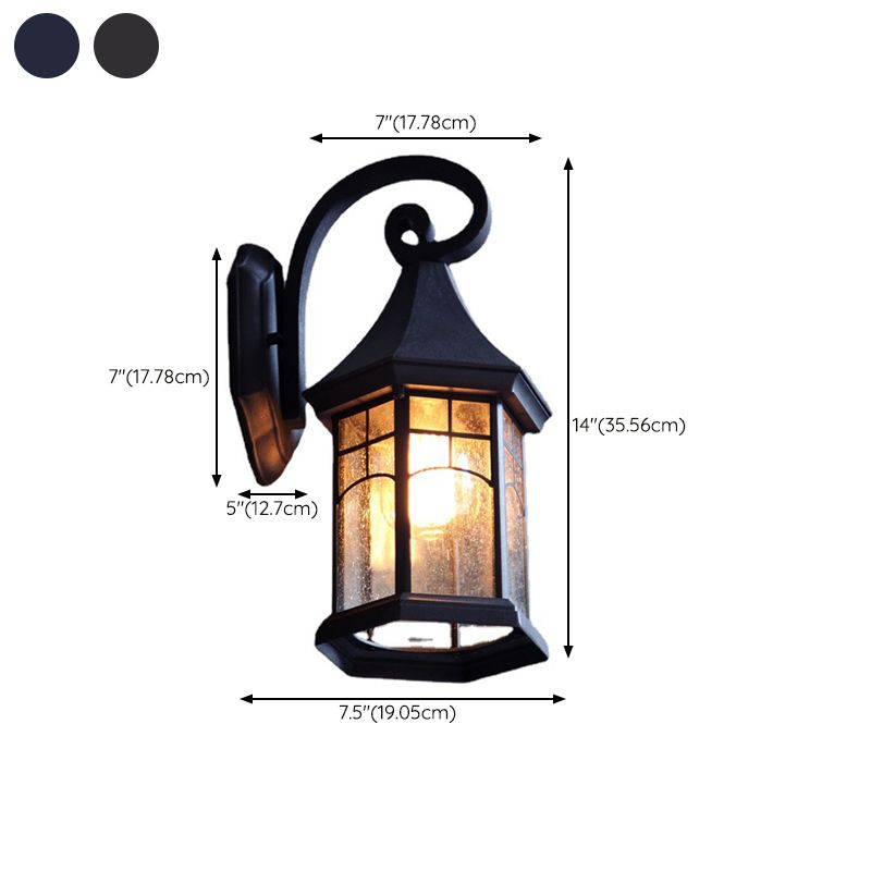 Vintage Wall Sconce Waterproof Outdoor Sconce Light Fixture with Aluminium