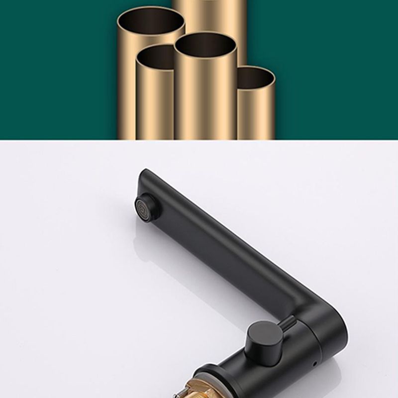 Modern Style Roman Tub Faucet Pure Color Deck-Mount Low Arc Copper Roman Tub Faucet