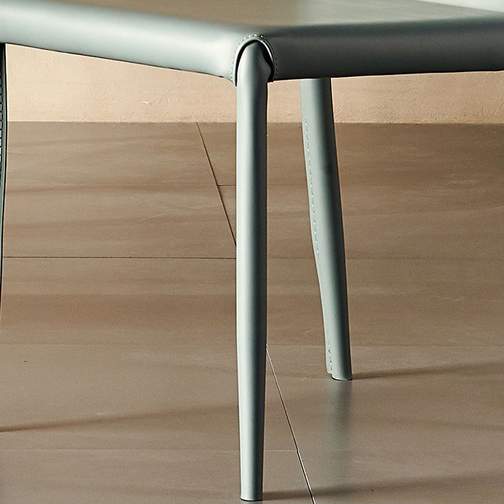 Contemporary Style Chairs Armless Chair for Kitchen with Metal Legs