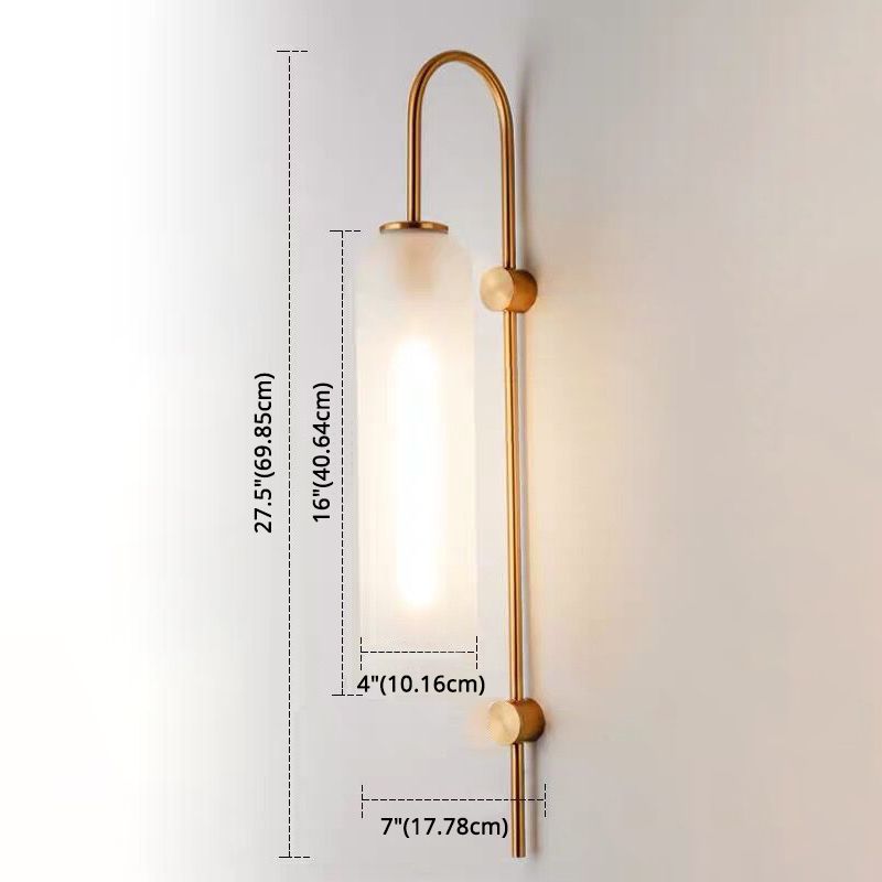 Indoor Decoration Wall Sconce Light Glass Shade Down Light for Living Room Bedroom