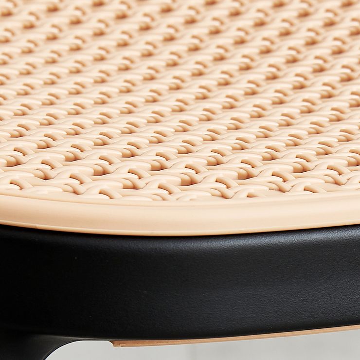 Scandinavian Plastic Counter Stool Plastic Furniture in Matte Finish for Indoor