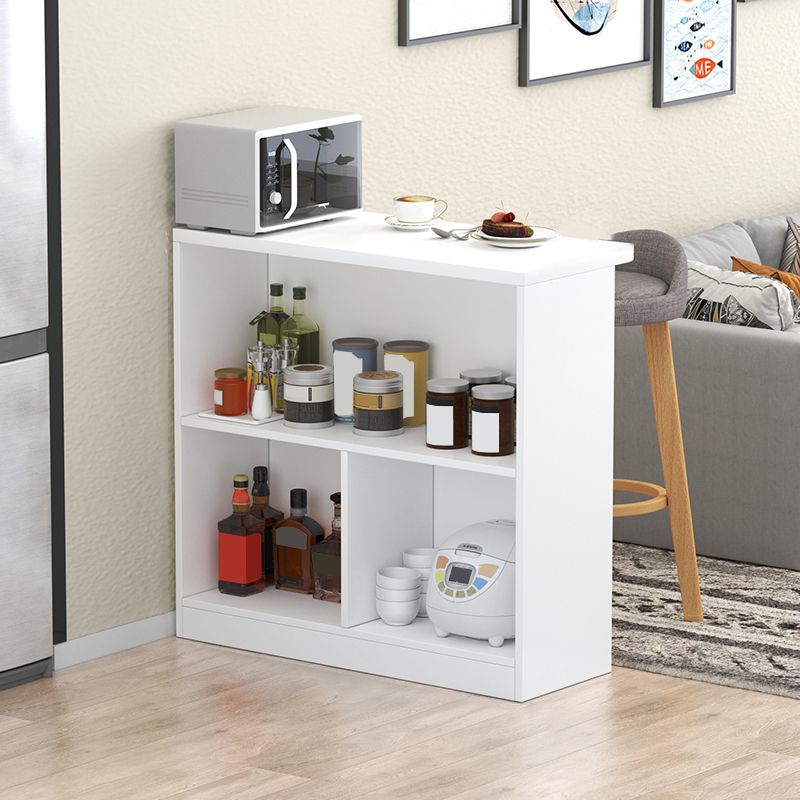 Contemporary Style Wood Rectangle Patio Bar Table for Dining Room