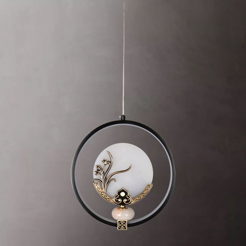 Kit de lampe suspendue en marbre moderne à 1 light