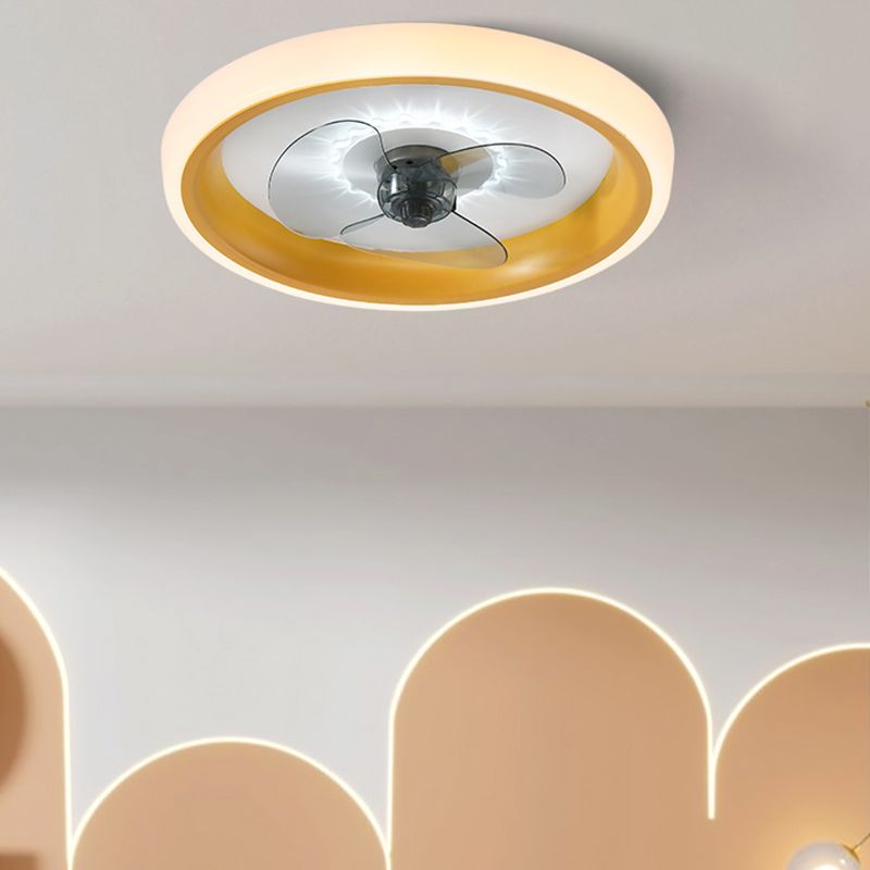 Moderne stijl plafondventilator verlichting metaal 1 licht plafondventilator licht voor keuken