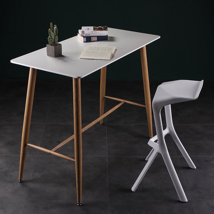 Industrial Armless Counter Stool Plastic Cafe Bar Stool with 4 Legs