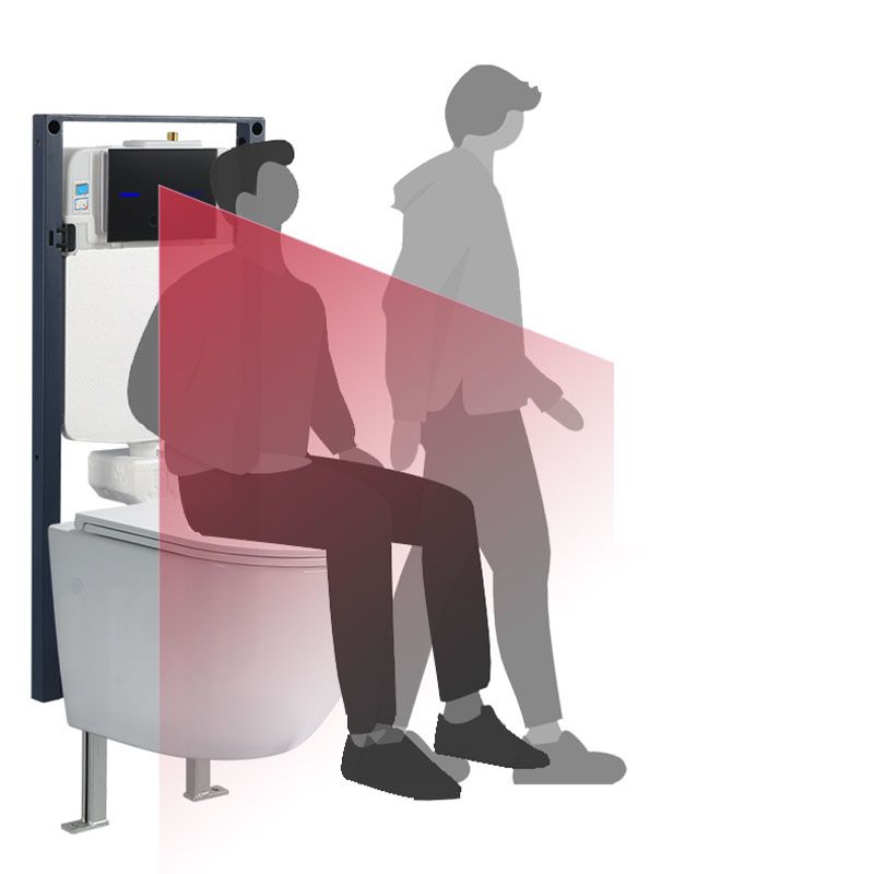 Wall-mounted Toilet Household In-wall Hidden Tank Soft-Close Seat Toilet