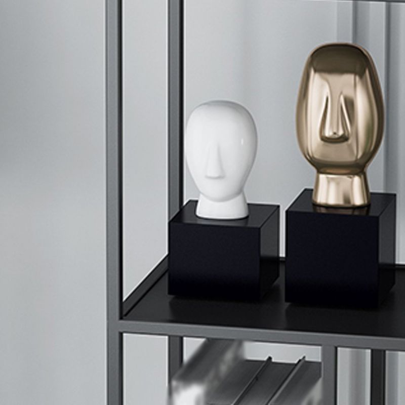 Modern Style 4-shelf Bookshelf Open Shelf Bookcase for Home Office