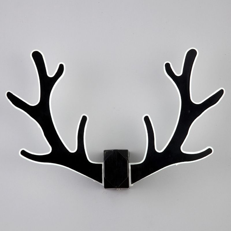 Herten hoornvormige led muur licht decoratieve metalen gang sconce verlichtingsarmatuur