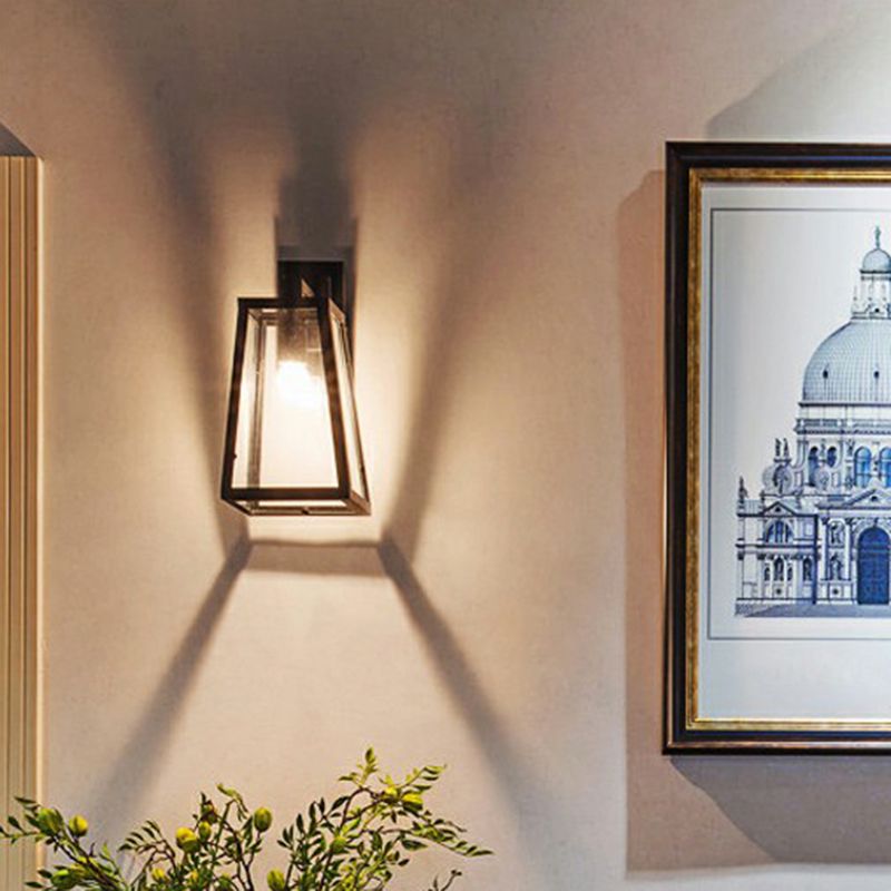 Schattierte Glaswandlampe Einfachheit Ein Restaurant Wandbeleuchtung in Schwarz