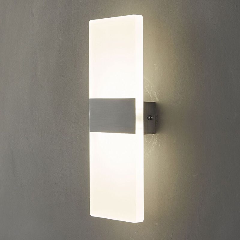 Post-Modern Wall Sconce Rectangular Brass Sconce Lighting for Bedroom