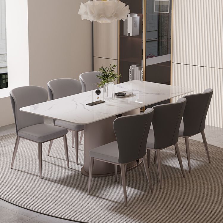 Designer Style Sintered Stone Top Dining Set 1/4/5/7 Pieces Dining Table with Chairs