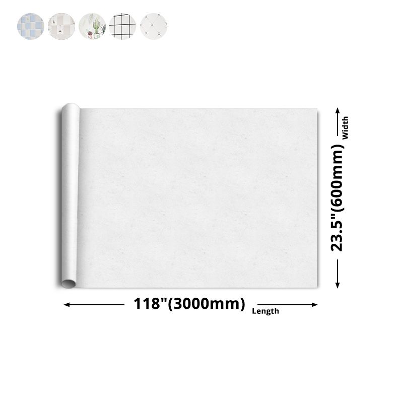 Square Mosaic Peel & Stick Tile Stain Resistant Kitchen Backsplash Tiles