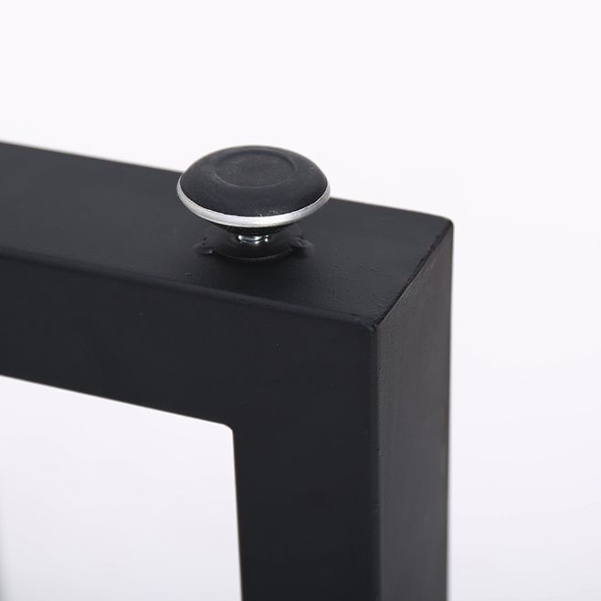 Industrial Solid Wood Top Dining Table Sets with Double Pedestal Base Dining Furniture for Home Use