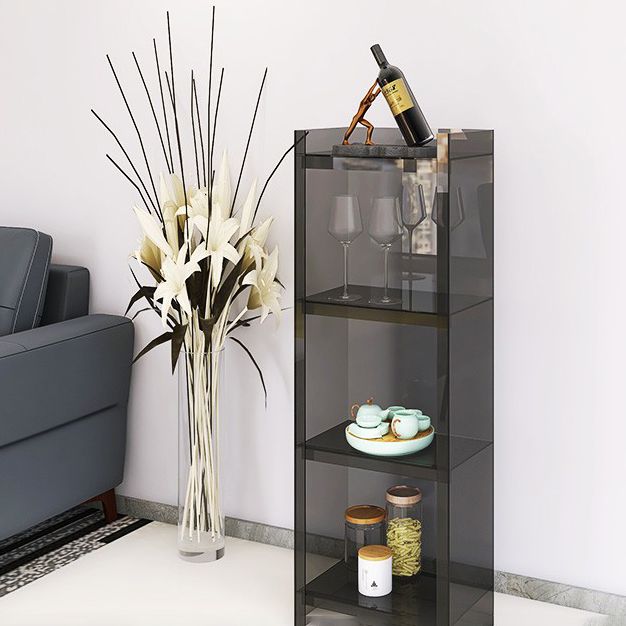 Acryl -Bücherregal Skandinavischer Stil geschlossener Bücherregal für Büro- und Studienraum