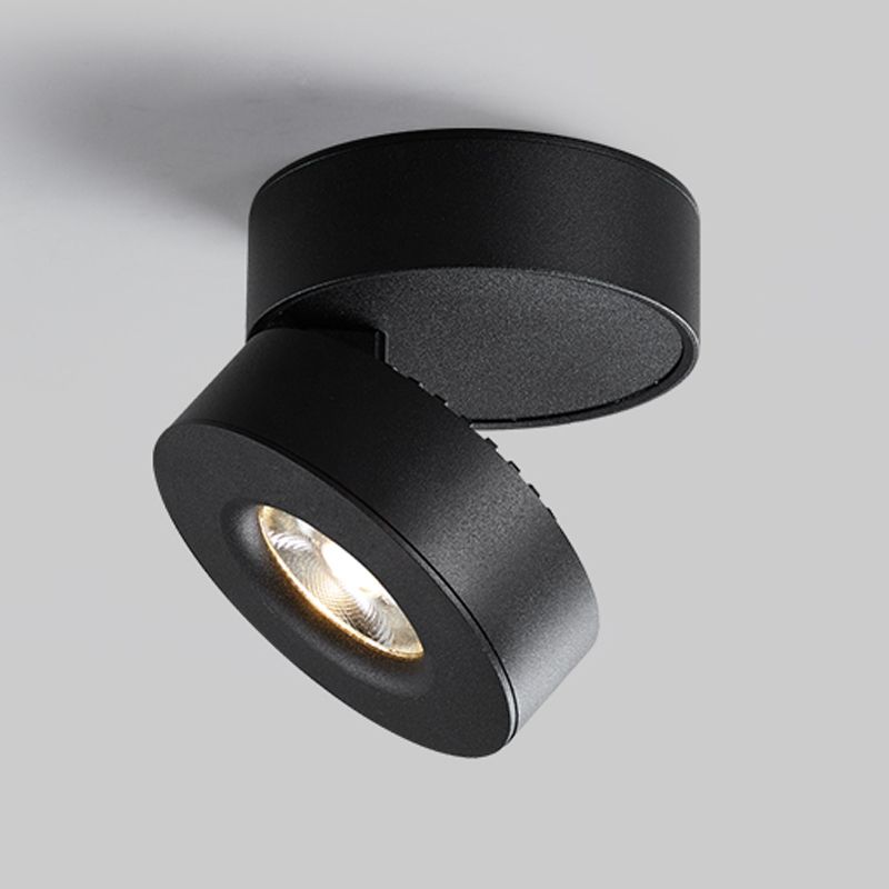 Nordic Modern LED Surface montées Downlight Réglable Cylindrique Surface à cheval réglable Plafond