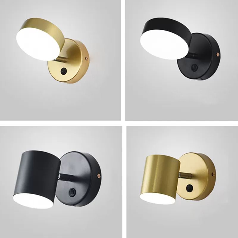 Luminaire à applique cylindrericale Métal de style moderne 1 appliques lumineuses