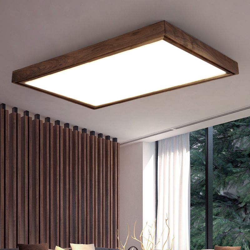 Lámpara de techo empotrada LED cuadrada minimalista contemporánea para sala de estar