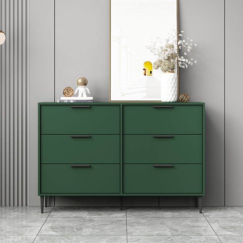 Modern Horizontal Storage Chest Dresser Wooden Storage Chest with Drawers