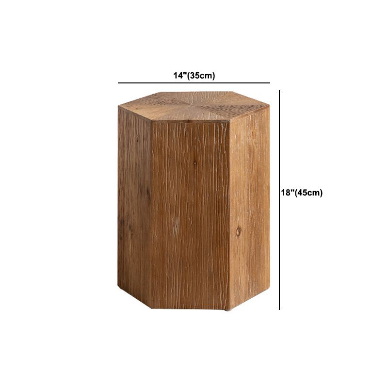 French Country Geometric Wood Coffee Table Distressed Wood Cocktail Table