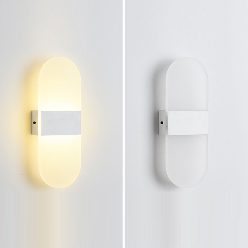 1 Light Geometric Wall Mounted Light Contemporary Acrylic Wall Lighting Fixtures