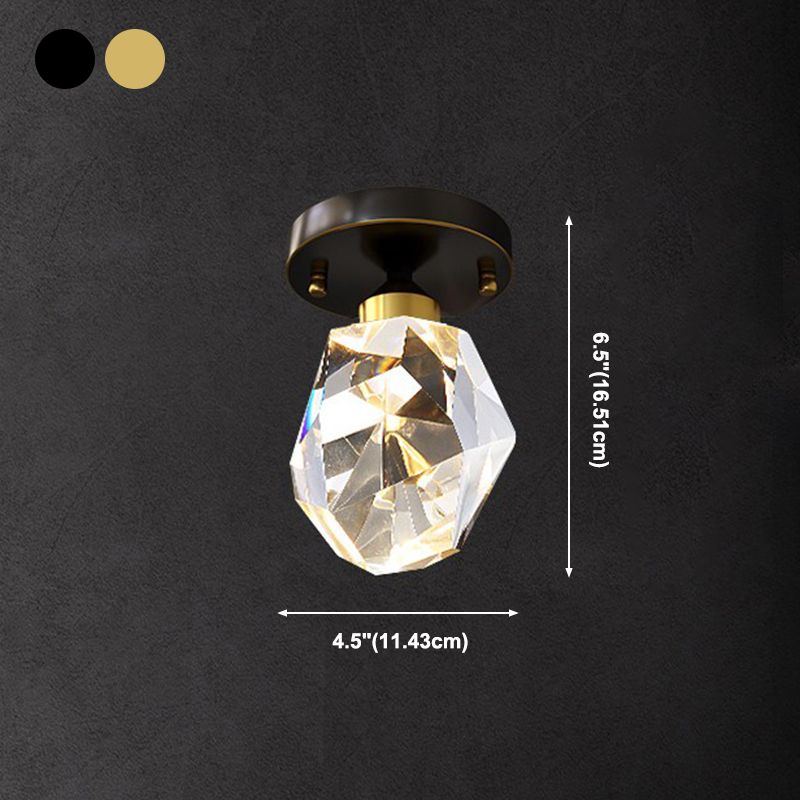 Plafoniera da soffitto in cristallo con montaggio a incasso Plafoniere contemporanee