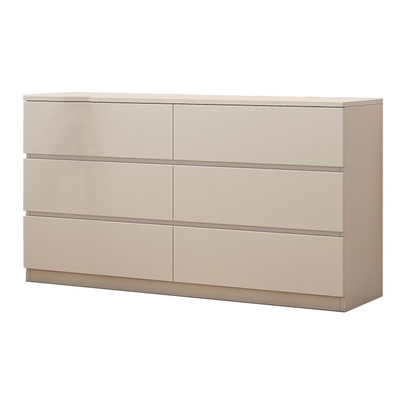 Modern Horizontal Storage Chest with 6 Soft-Close Drawers for Home