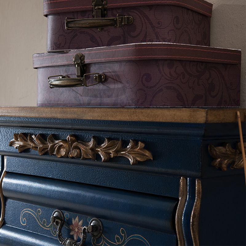 Traditional Style Lingerie Chest Vertical Wooden Storage Chest with 7 Drawers