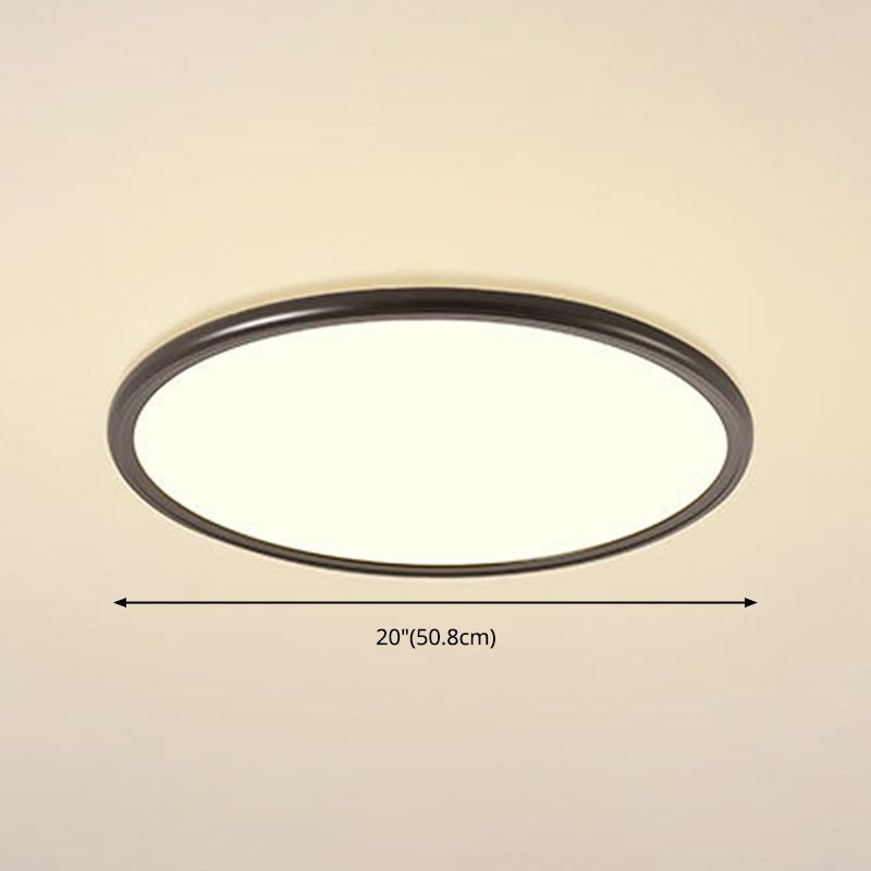 Moderne Art Acryl Flush Deckenleuchten Kreis 1-Licht Flush Licht