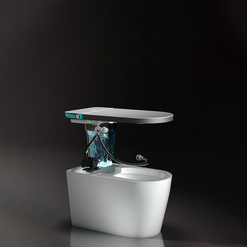 Siphon Jet Toilet Bowl Contemporary Floor Mounted Toilet for Bathroom