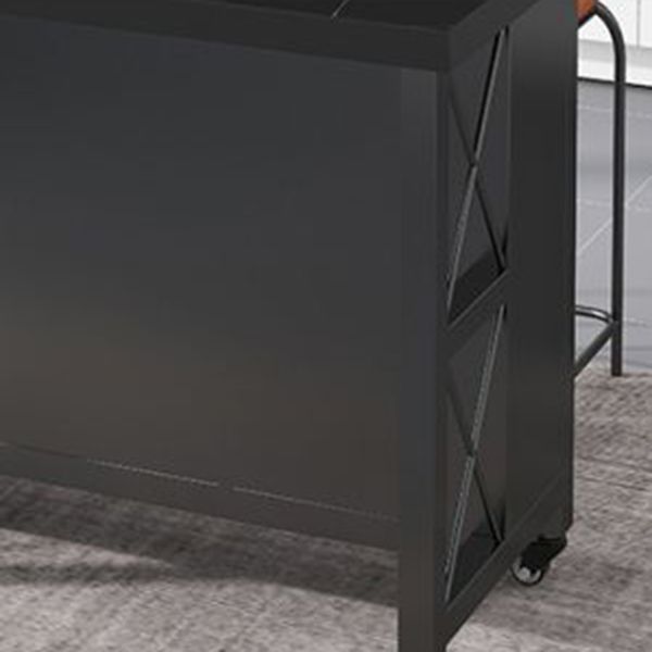 Modern Simple Dining Island Table Marble Prep Table with Drawer