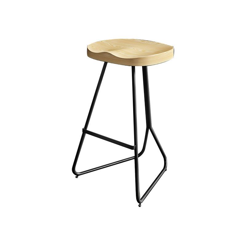 1/3/4/5 Pieces Industrial Iron Bar Table Set Round Bistro Set with Wood Top