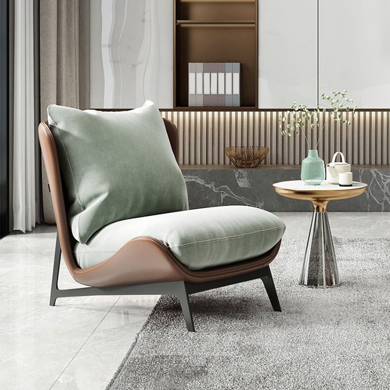 26.77"L x 26.38"W x 29.53"H Velvet Slipper Chair,Modern Armless Chair for Living Room