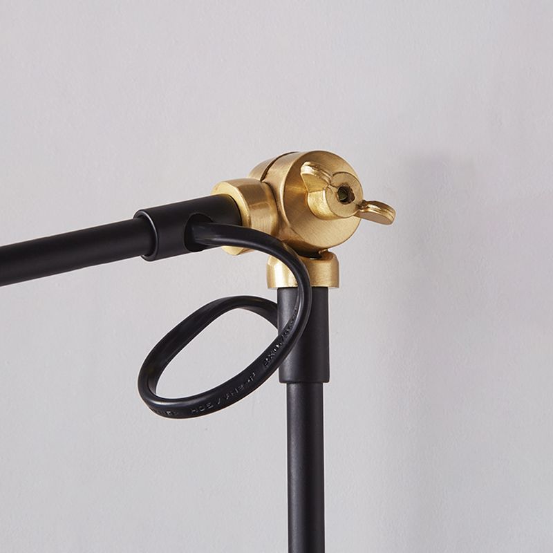 1-Light Wall Mount Lights Industrial Dome Shade Metal Sconces Wall Lights in Black