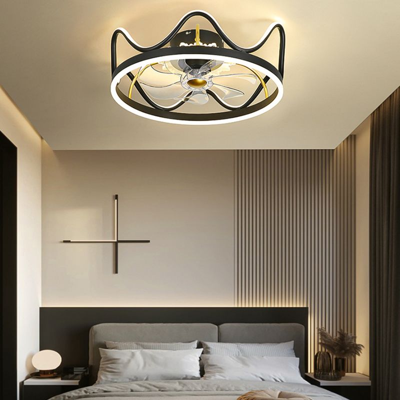 Kronendedecke Leuchte Leuchte stilvolle moderne Acrylschlafzimmer -LED -LED -Halbflush Mount Lampe